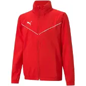 Puma Sportjacka 'TeamRise' röd / vit