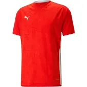 Puma Tränings T-Shirt teamCUP - Röd/Vit, storlek Small