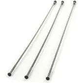 Zipp Cx-ray Straight Pull External 3 Units Spokes Svart 226 mm
