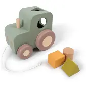 Filibabba Plocklåda - Drag-Traktor - - One Size - Plocklåda
