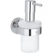 GROHE Start tvåldispenser - glas/metal, kromad m/holder