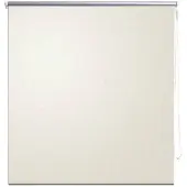 vidaXL Rullgardin mörkläggningsbar 104,4x175 cm Tygbredd 100 cm benvit