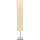 vidaXL Golvlampa med skärm av rispapper och aluminiumfot 130 cm
