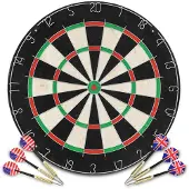 vidaXL Professionell darttavla sisal med 6 pilar