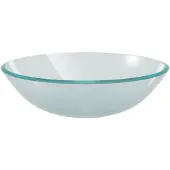 vidaXL Tvättställ i härdat glas 42 cm frostat
