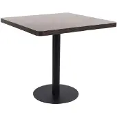 vidaXL Bistrobord Mörkbrun 80x80 cm MDF