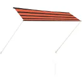 vidaXL Markis 300x150 cm orange och brun