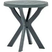 vidaXL Cafébord grön Ø70 cm plast
