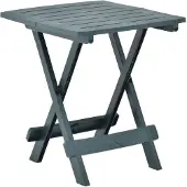 vidaXL Hopfällbart trädgårdsbord grön 45x43x50 cm plast