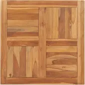 vidaXL Bordsskiva massiv teak 70x70x2,5 cm