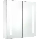 vidaXL Badrumsskåp med spegel LED 60x14x62 cm - Badrumsunderskåp