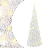 Plastgran pop-up 100 LED vit 150 cm