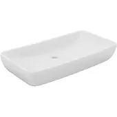 vidaXL Lyxigt rektangulärt handfat matt vit 71x38 cm keramik