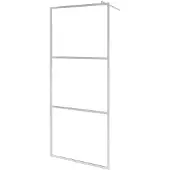vidaXL Duschvägg med halvfrostat ESG-glas 90x195 cm