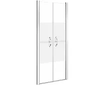 vidaXL Duschdörr halvfrostad ESG 81x190 cm
