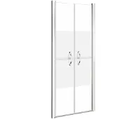 vidaXL Duschdörr halvfrostad ESG 71x190 cm