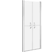 vidaXL Duschdörr frostad ESG 76x190 cm