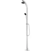 vidaXL Trädgårdsdusch 215 cm aluminium