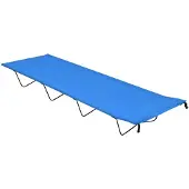 vidaXL Campingsäng 180x60x19 cm oxfordtyg och stål blå