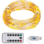 vidaXL Ljusslinga Med 300 Led Varmvit 30 M