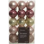 Décoris Season Rosa julgranskulsset - 30 st