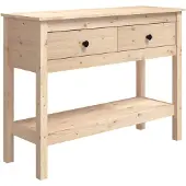 vidaXL Konsolbord 100x35x75 cm massiv furu