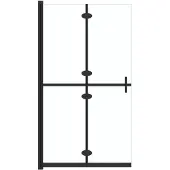 vidaXL Hopfällbar duschvägg med klart ESG-glas 100x190 cm