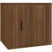 vidaXL Sängbord brun ek 50x39x47 cm