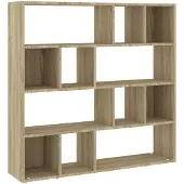 vidaXL Bokhylla/rumsavdelare sonoma-ek 105x24x102 cm