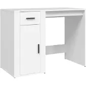vidaXL Skrivbord vit 100x49x75 cm konstruerat trä