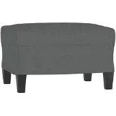 vidaXL Fotpall mörkgrå 60x50x41 cm tyg