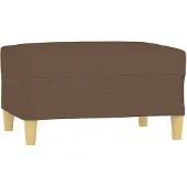 vidaXL Fotpall brun 70x55x41 cm tyg