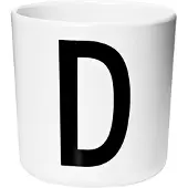 Design Letters Mugg - Ecozen - Vit m. D - - One Size - Mugg