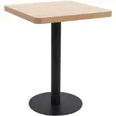 vidaXL Bistrobord ljusbrunt 60x60 cm MDF