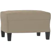 vidaXL Fotpall brun 60x50x41 cm mikrofibertyg