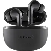 Intenso T300A In-ear headset Bluetooth Stereo Svart Brusreducering Batteriladdningsindikering, Headset, Laddningsfodral, Tocuh-styrning