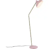 QAZQA Retro golvlampa rosa med brons - Milou