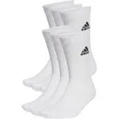 Adidas Strumpor Cushioned Crew 6-pack - Vit/svart, storlek 34-36