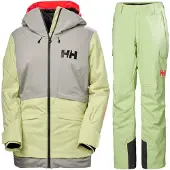 Helly Hansen Powchaser 2.0, Skijacka, Dam, Iced Matcha