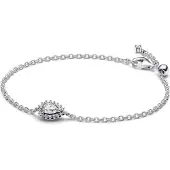 Pandora Timeless Sparkling Pear Halo Sterling silver armband 593001C01-20