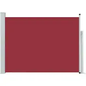 vidaXL Infällbar sidomarkis 100x500 cm röd