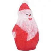 vidaXL Jultomte med LED-belysning akryl inne/ute 28 cm