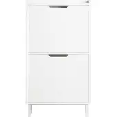 SoBuy smalt skoskåp vit 50x91x19cm