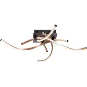 Paul Neuhaus LED taklampa Polina, dimbar, Mässing / guld, Vardagsrum / matsal, Rostfritt stål, Modern, LED-taklampa