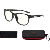 Gunnar Optiks Rush, Unisex, Oval, Klassisk, Svart, Nylon, Normal passform
