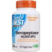 Doctors Best , Serrapeptase, Veggiekapslar, 90 tabletter