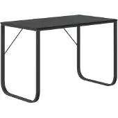 vidaXL Datorbord, svart, 110x60x73 cm, spånskiva