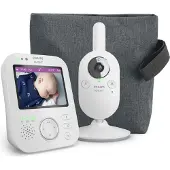 Philips SCD892/26 Videobabyvakt 300 meters räckvidd / 3,5' färgskärm med 2x zoom / Vaggvisor - Nattlampa - Temperatur - Eko-läge