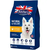 Butcher's Natural&amp;Healthy torrfoder för hundar med kyckling 10 kg