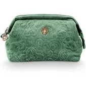 Pip studio Small Velvet Quilted Green 19x12x8.5cm